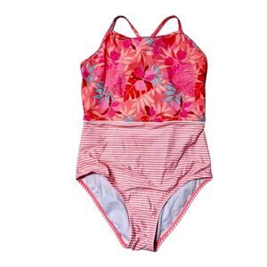Garnet Hill Snapper Rock One Piece Swim Suit Size 7